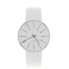 ARNE JACOBSEN BANKERS MED HVID LÆDERREM - 43466