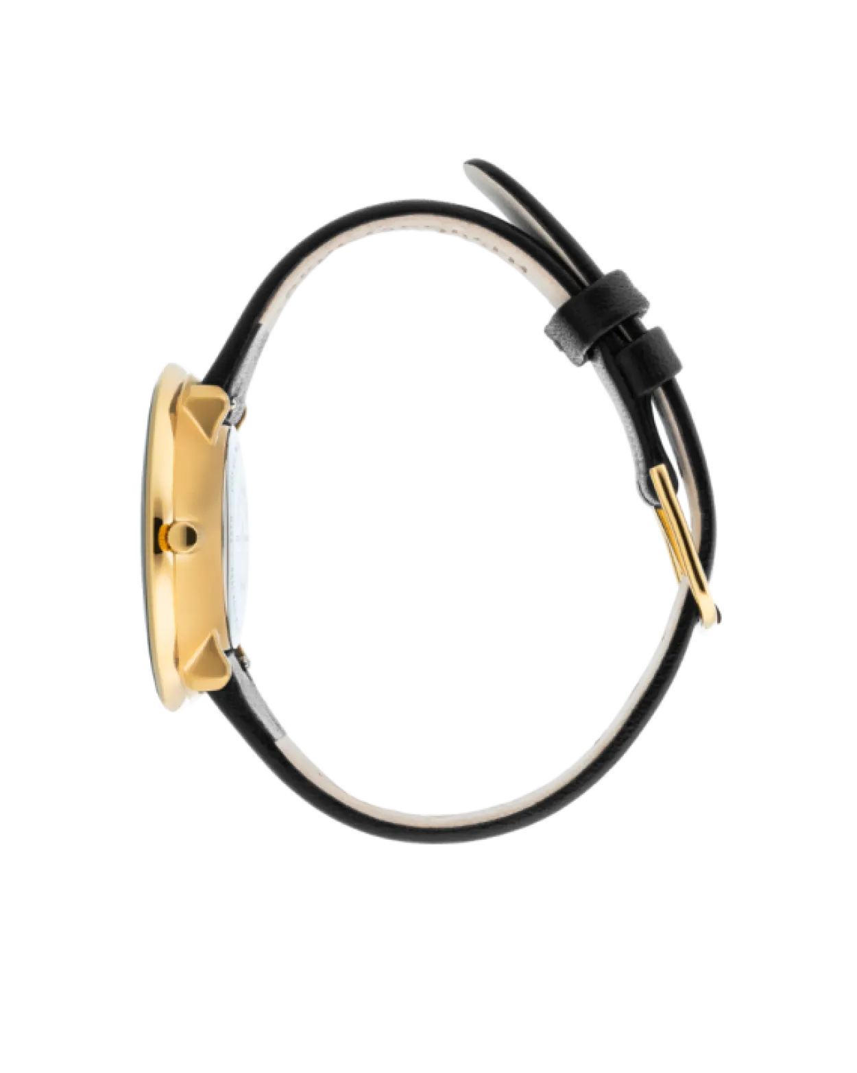ARNE JACOBSEN BANKERS 34 MM GRÅ MED SORT LÆDER - 53109-1601G