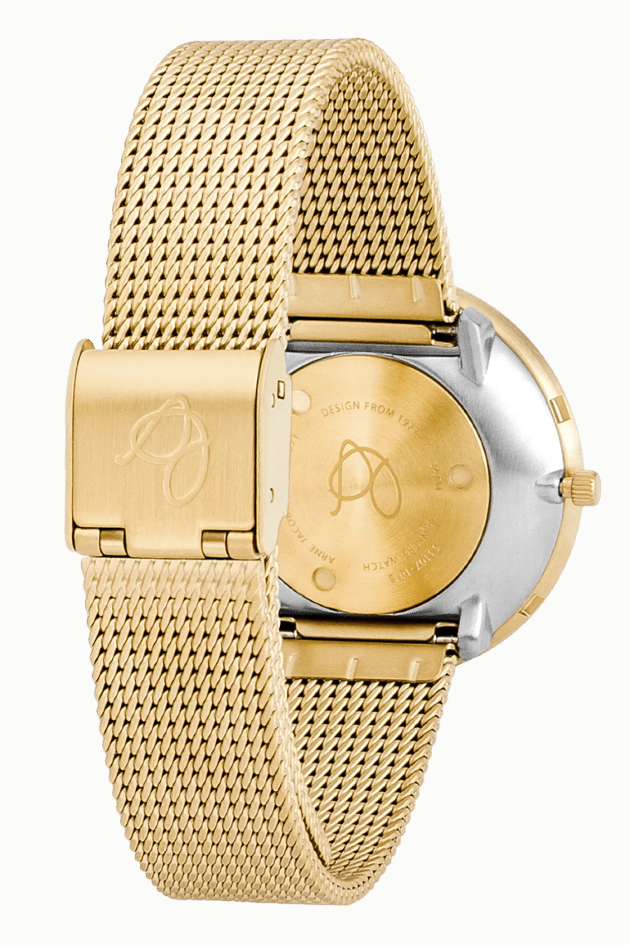 ARNE JACOBSEN BANKERS 34MM GULD MED MAT MESHREM - 53107-1609