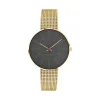 ARNE JACOBSEN BANKERS 34MM MED MESHREM MAT FORGYLDT -53109-1609