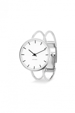ARNE JACOBSEN CITY HALL STÅL 34MM HVID SKIVE BØJLE