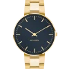 ARNE JACOBSEN CITYHALL UR FORGYLDT OXFORD BLUE 34MM -53207-1629