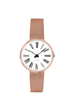 ARNE JACOBSEN ROMAN 30MM HVID SKIVE ROSA MESH LÆNKE