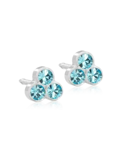BLOMDAHL AQUA CLOVER ØRERINGE PLAST 6 MM - 15-0125-05