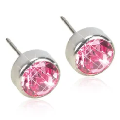 BLOMDAHL 5 MM TITAN ØRESTIK LIGHT ROSE - 15-1424-24