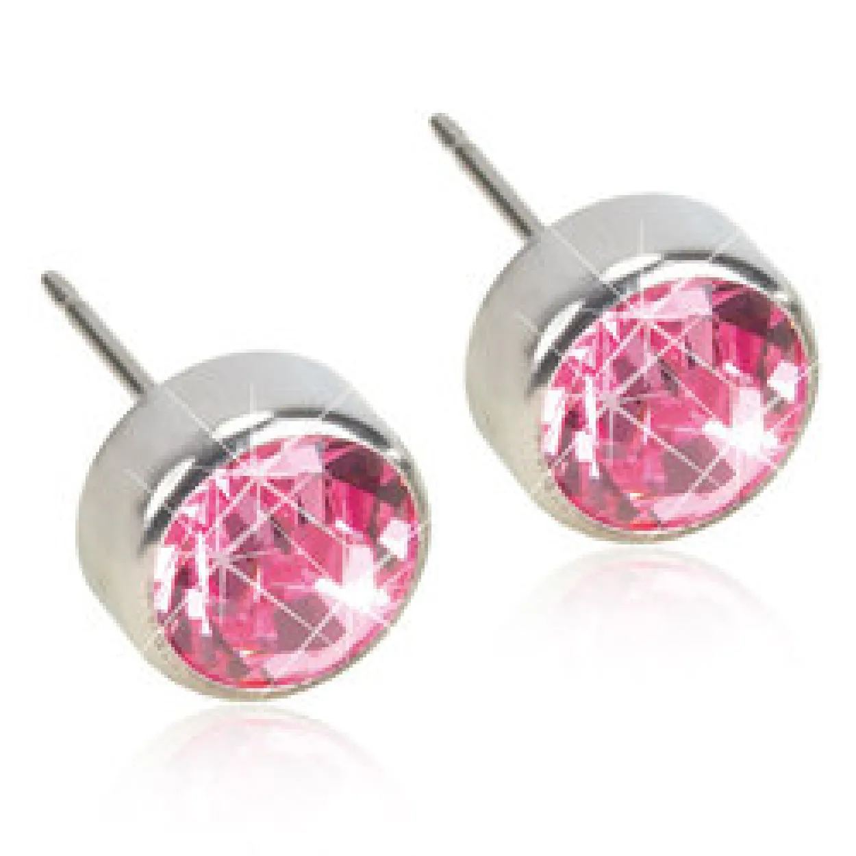 BLOMDAHL 5 MM TITAN ØRESTIK LIGHT ROSE - 15-1424-24