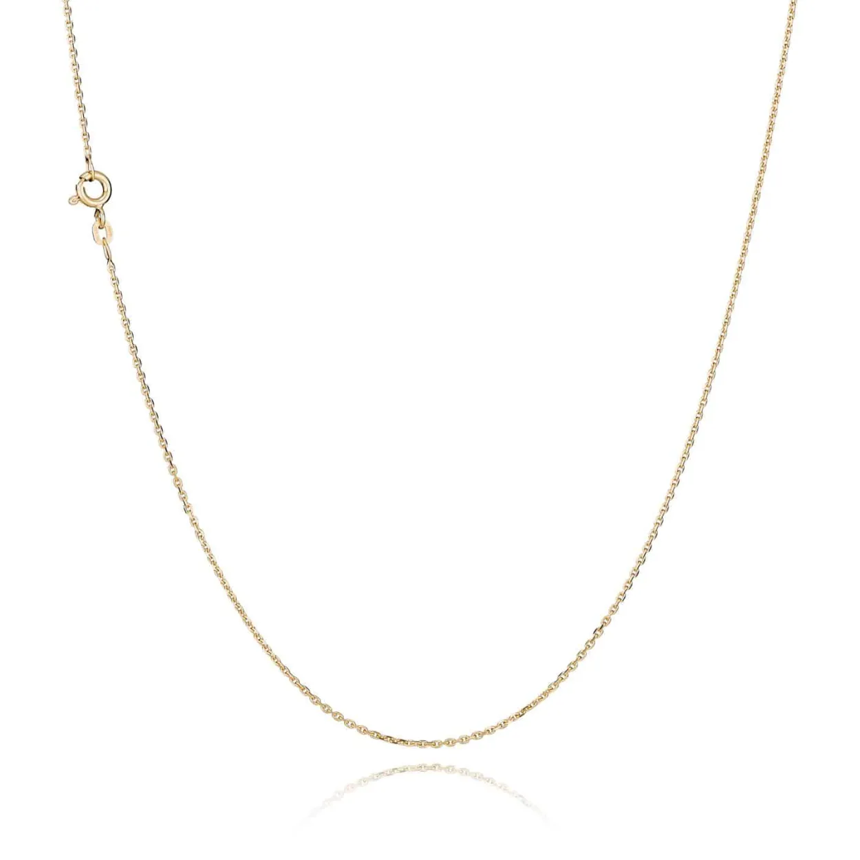 BNH ANKER FACET HALSKÆDE 8 KARAT GULD 1,3 MM BRED 42 CM - A804042F