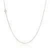 BNH ANKER FACET HALSKÆDE 8 KARAT GULD 1,3 MM BREED 50 CM - A804050F