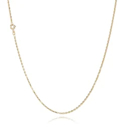 BNH ANKER FACET HALSKÆDE 8 KARAT GULD 1,4 MM BRED 42 CM - A805042F