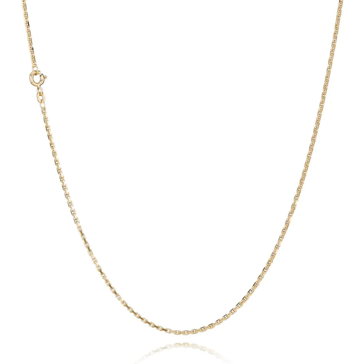 BNH ANKER FACET HALSKÆDE 8 KARAT GULD 1,4 MM BRED 42 CM - A805042F