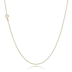 BNH ANKER RUND HALSKÆDE FORGYLDT SØLV 1,30 MM BRED 50 CM - SARF03050F