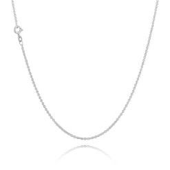BNH ANKER RUND HALSKÆDE SØLV 1,1 MM BRED 45 CM - SAR02045F