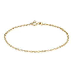 BNH ARMBÅND ANKER FACET I 14 KARAT GULD 18,5 CM - A1405018F