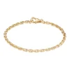 BNH ARMBÅND ANKER FACET 8 KARAT GULD 2,5 MM BRED 18 CM - A810018C