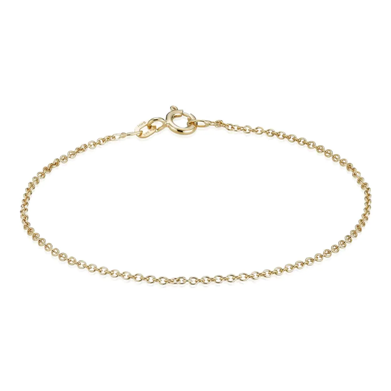 BNH ARMBÅND ANKER RUND I 8 KARAT GULD 18,5 CM - AR805018C
