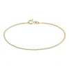 BNH ARMBÅND 8 KARAT GULD PANSER FACET 1,3 MM BRED OG 18 CM LANG - P804518F