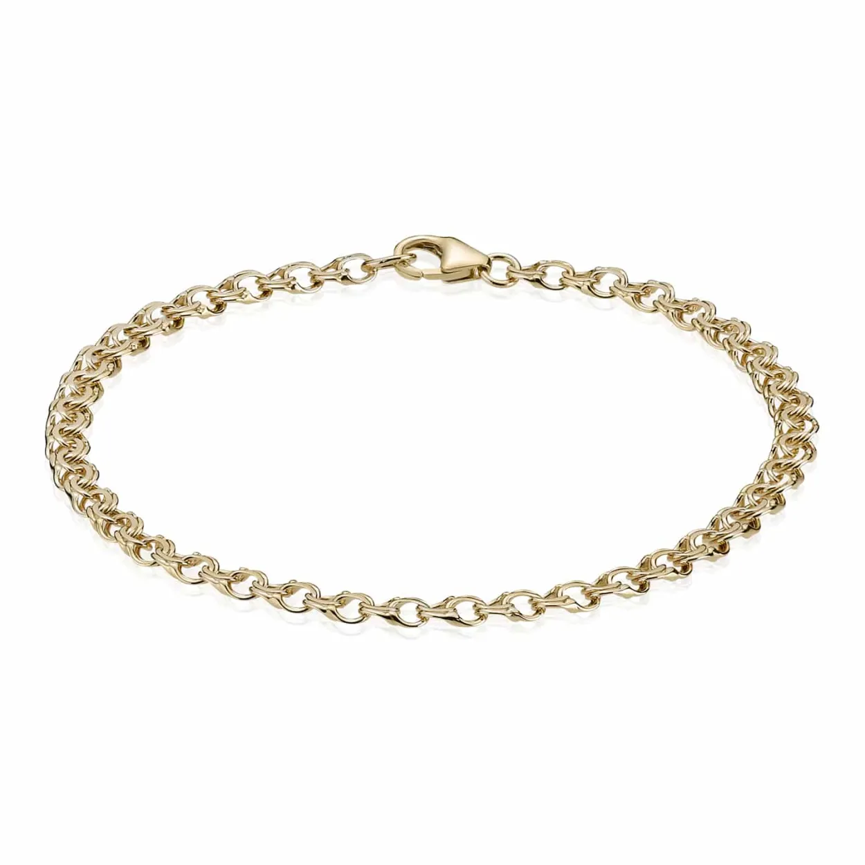 BNH BISMARK ARMBÅND 14 KARAT GULD 3,5 MM BRED 18,5 CM - B1435018C