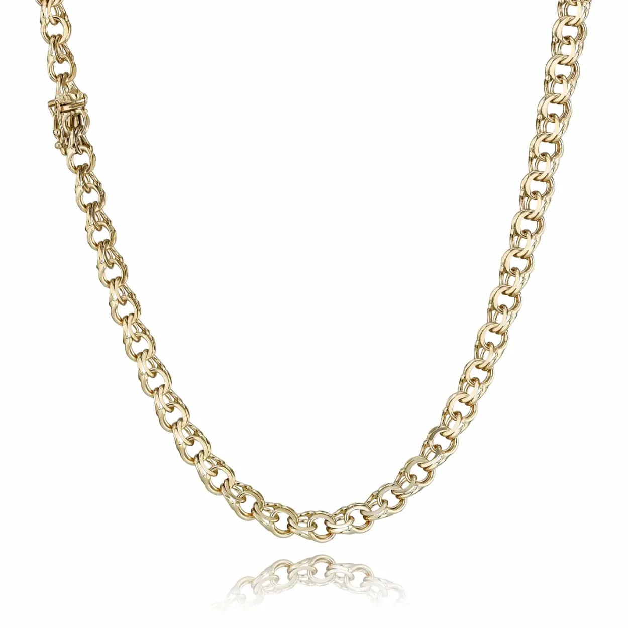 BNH BISMARK HALSKÆDE 8 KARAT GULD 6,1 MM BRED 45 CM LANG - B861045LK