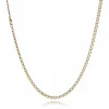BNH BISMARK 14 KARAT GULD HALSKÆDE I LIGE LØB 45 CM - B1435045LC