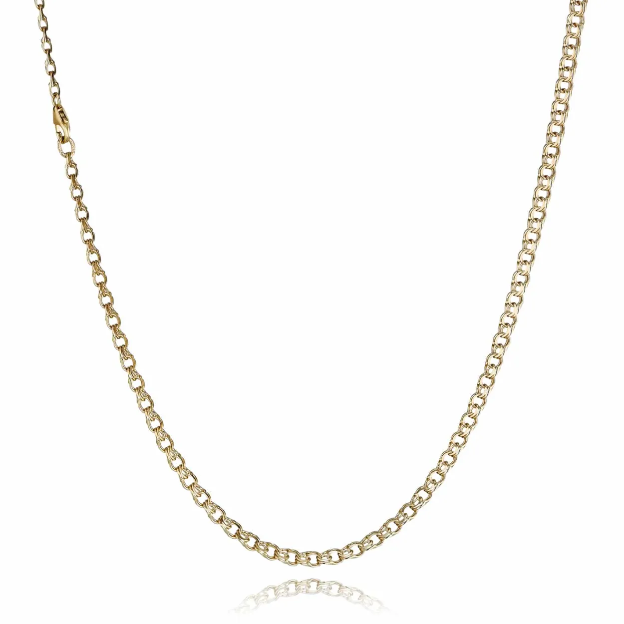 BNH BISMARK 14 KARAT GULD HALSKÆDE I LIGE LØB 45 CM - B1435045LC