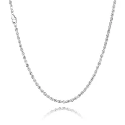 BNH CORDEL MASSIV HALSKÆDE SØLV 3,20 MM BRED 50 CM - SCO32050C