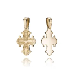 BNH DAGMARKORS 14 KARAT GULD MED BLANK BAGSIDE 15x13 MM - DK1415B