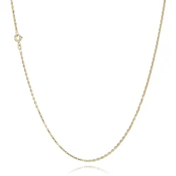 BNH HALSKÆDE ANKER FACET I 14 KARAT GULD 60 CM - A1405060F