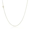 BNH HALSKÆDE ANKER FACET I 8 KARAT GULD 36 CM - A804036F
