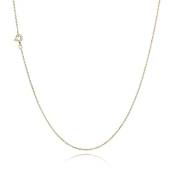 BNH HALSKÆDE ANKER FACET I 8 KARAT GULD 36 CM - A804036F