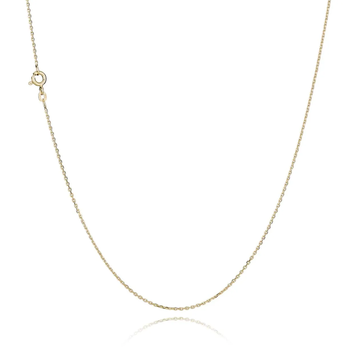 BNH HALSKÆDE ANKER FACET I 8 KARAT GULD 36 CM - A804036F