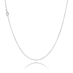 BNH HALSKÆDE ANKER FACET SØLV 1,3 MM BRED OG 36 CM LANG - SA04036F