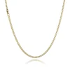 BNH HALSKÆDE PANSER FACET I 14 KARAT GULD 45 CM - P1407545C