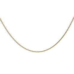 BNH HALSKÆDE RUND ANKER 8 KARART GULD 36 CM - AR804036F