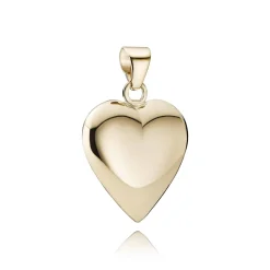 BNH HJERTE VEDHÆNG 8 KARAT GULD HUL 25X25 MM - H82525