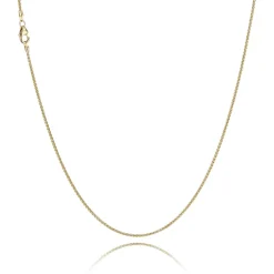 BNH HVEDE HALSKÆDE 14 KARAT GULD 1,3 MM BRED 50 CM - H1413050C
