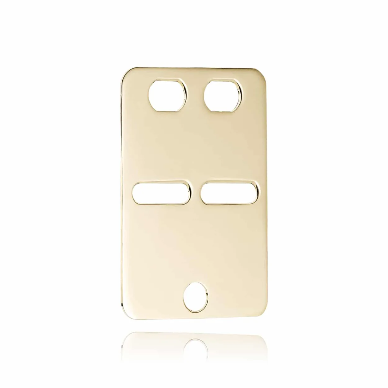 BNH ID PLADE LILLE 14 KARAT GULD 14x20 MM - ID14050L
