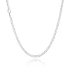 BNH PANSER FACET HALSKÆDE SØLV 3,3 MM BRED 45 CM - SP10545C
