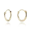 BNH ØRERINGE CREOL 14 KARAT GULD 15 MM - CR1413015