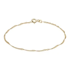 BNH SINGAPORE ARMBÅND 8 KARAT GULD 1,5 MM BRED 17 CM - SGP815017F