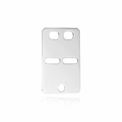 BNH SØLV ID PLADE 20X14 MM - SID050L