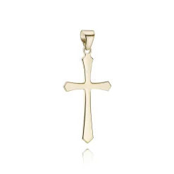 BNH VEDHÆNG KORS LILLE I 14 KARAT GULD 13X20 MM - K14090L