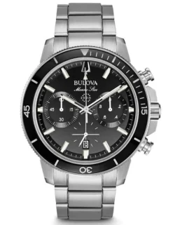 BULOVA MARINE STAR STÅL MED LÆNKE - 96B272