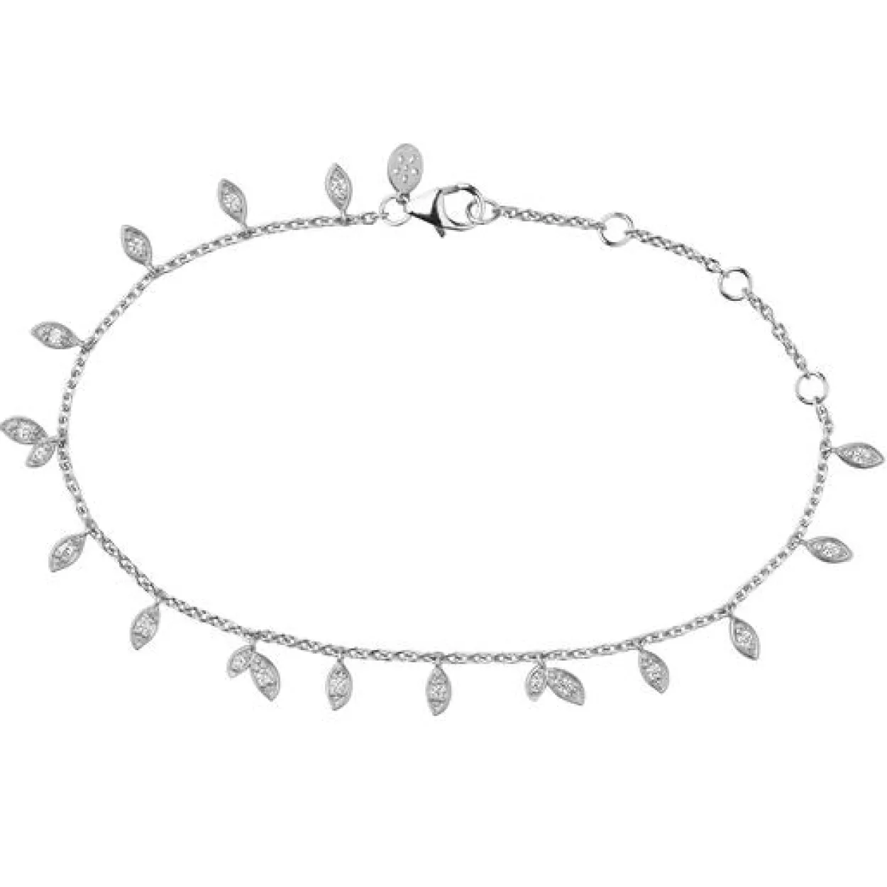 BYBIEHL ARMBÅND SØLV JUNGLE VINE SPARKLE - 2-3106A-R