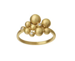 BYBIEHL PEBBLES RING FORGYLDT SØLV - 5-3801A-GP