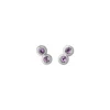 BYBIEHL ØRERINGE SØLV MED AMETHYST - 4-4002AM-R