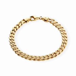 CAMILLE BRINCH ARMBÅND PANSER MEDIUM I FORGYLDT SØLV 19 CM - MPA-FG-19