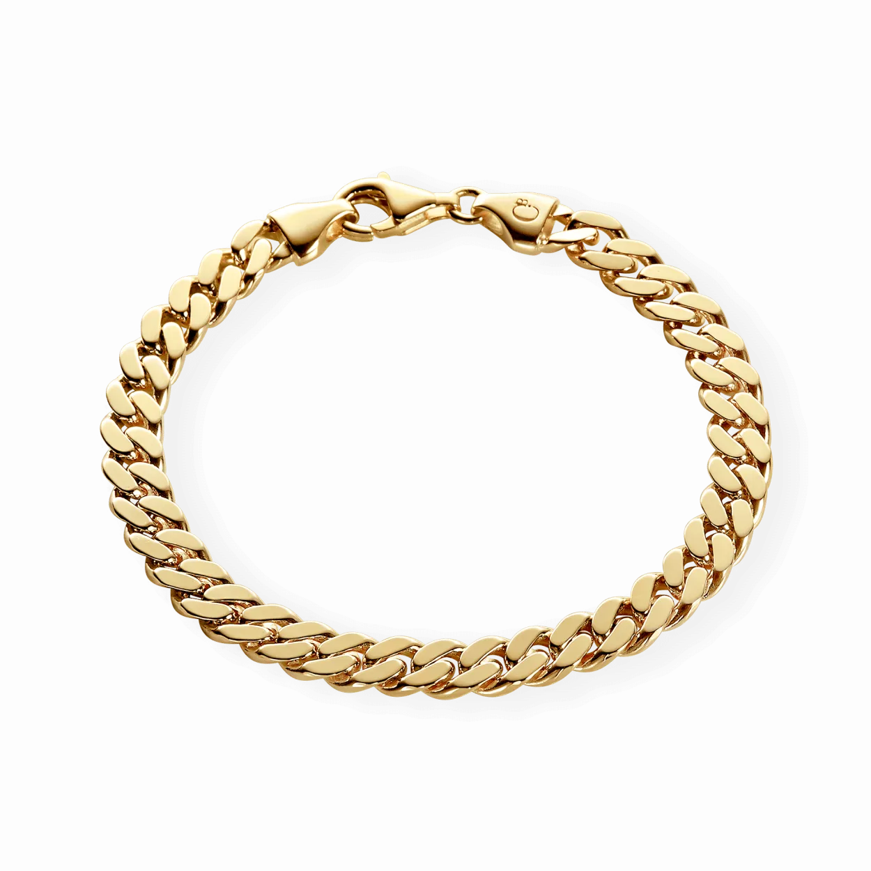 CAMILLE BRINCH ARMBÅND PANSER MEDIUM I FORGYLDT SØLV 19 CM - MPA-FG-19