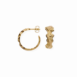 CAMILLE BRINCH BLURRY LAYERS HOOPS FORGYLDT SØLV - BLAHO-FG