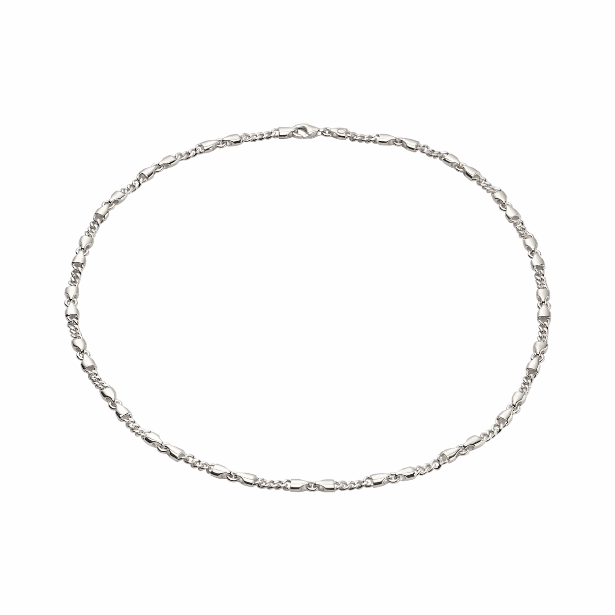 CAMILLE BRINCH CHOKER CB LILLE SØLV HALSKÆDE PÅ 45 CM - LCBC-45