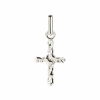 CAMILLE BRINCH CROSS CONTRAST CHARM SØLV VEDHÆNG - CCOC-P